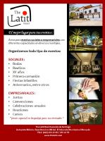 LUGAR PARA TUS EVENTOS SOCIALES